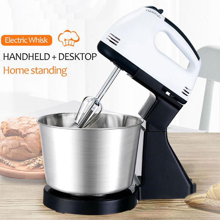 7 Speed Control Electric Egg Beater Kneading Stainless High Capacity